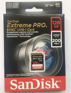 SanDisk Extreme PRO 128 ГБ (200 Mb/s)