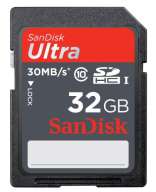SanDisk Ultra SDHC Class 10 UHS-I 30MB/S 32GB
